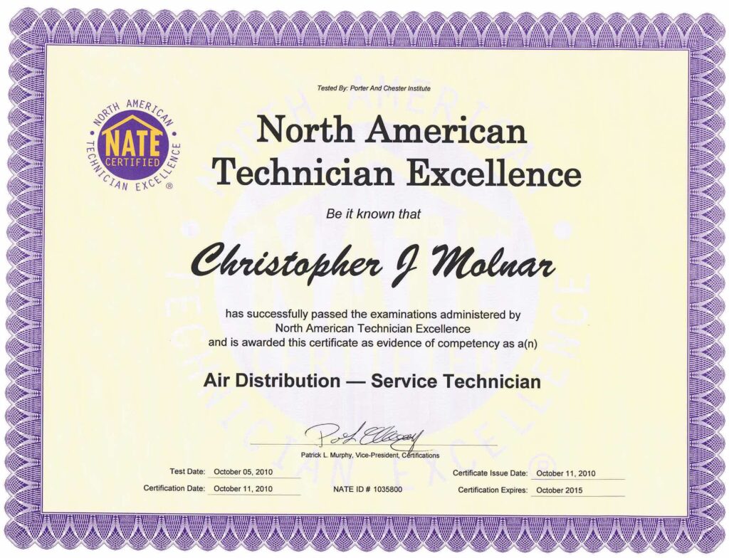 Air Distribution - Service Technician