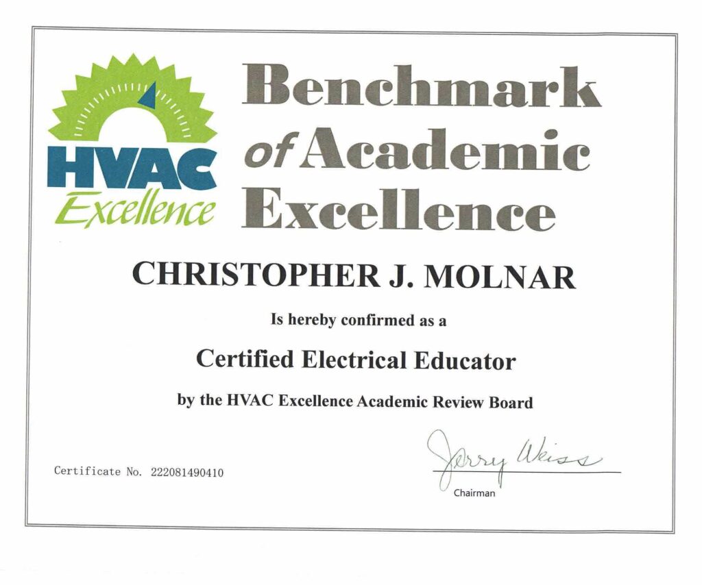 Certified Electrical Educator