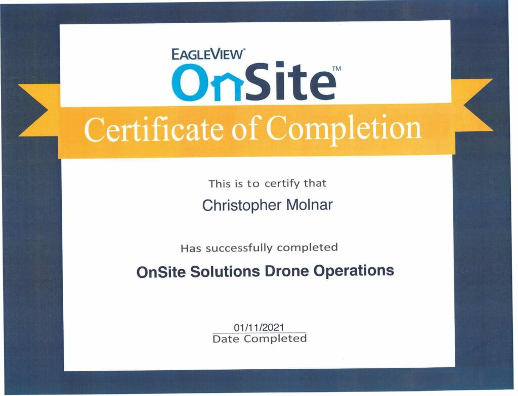 EagleView OnSite Drone Certification