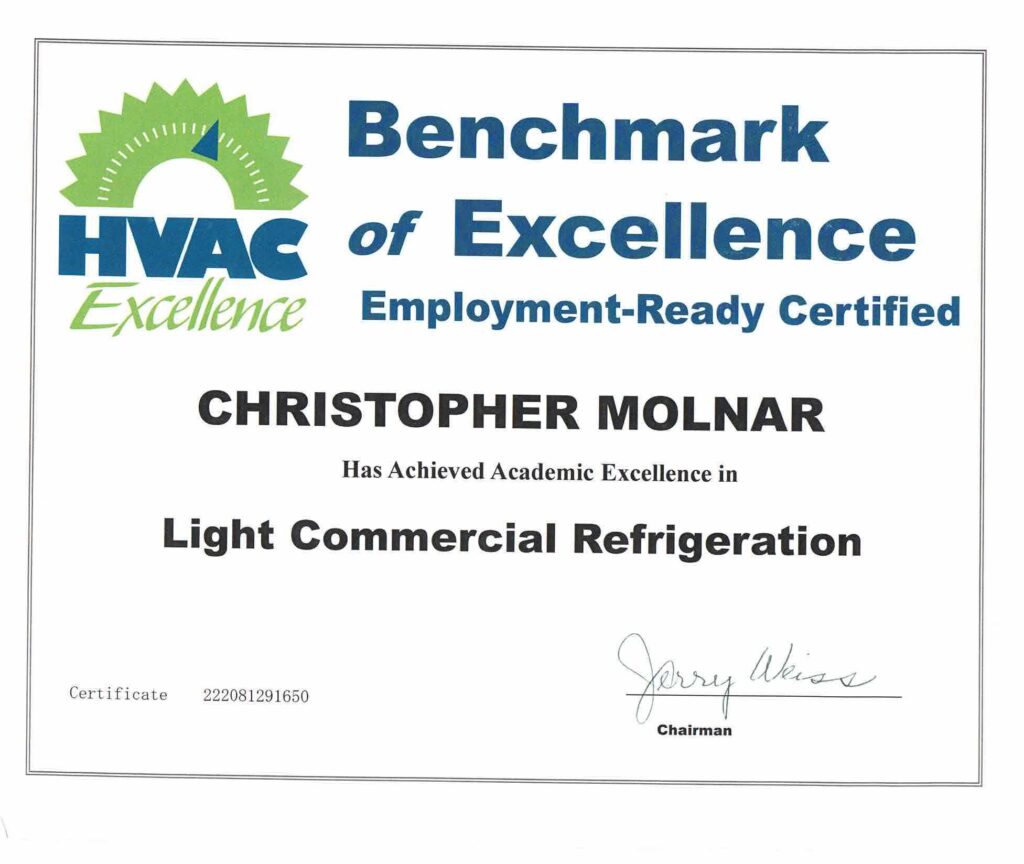Light Commercial Refrigeration Employment Ready